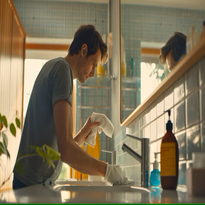 bathroom cleaning